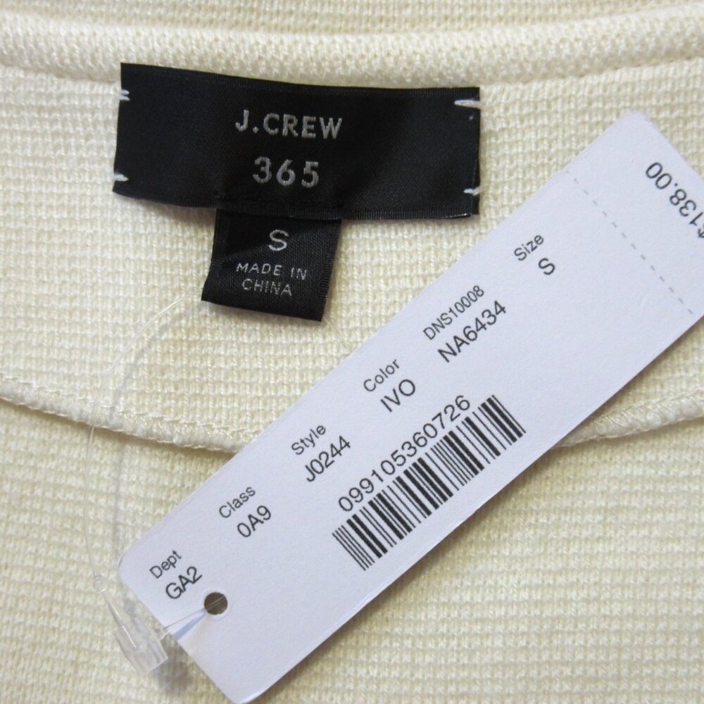 NWT J.Crew Sophie in Ivory Open-Front Sweater Blazer Cardigan S $138 - Picture 3 of 5